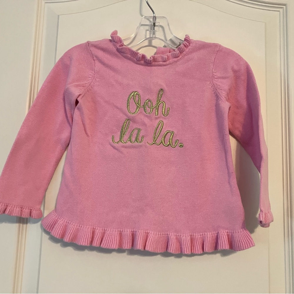 Kate Spade Pink Sweater with Ruffles